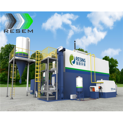 Automatic continuous large-capacity pyrolysis plant uses plastic tire recycling machinery