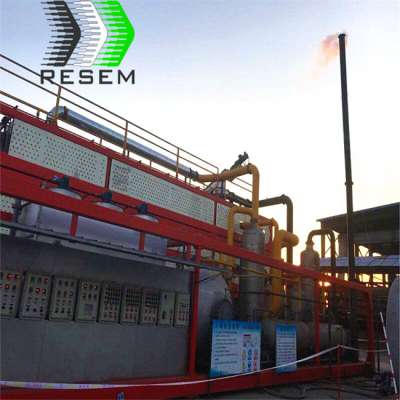 RESEM The best price continuous waste tire pyrolysis plant, used to recycle used tires into a fuel machine without pollution